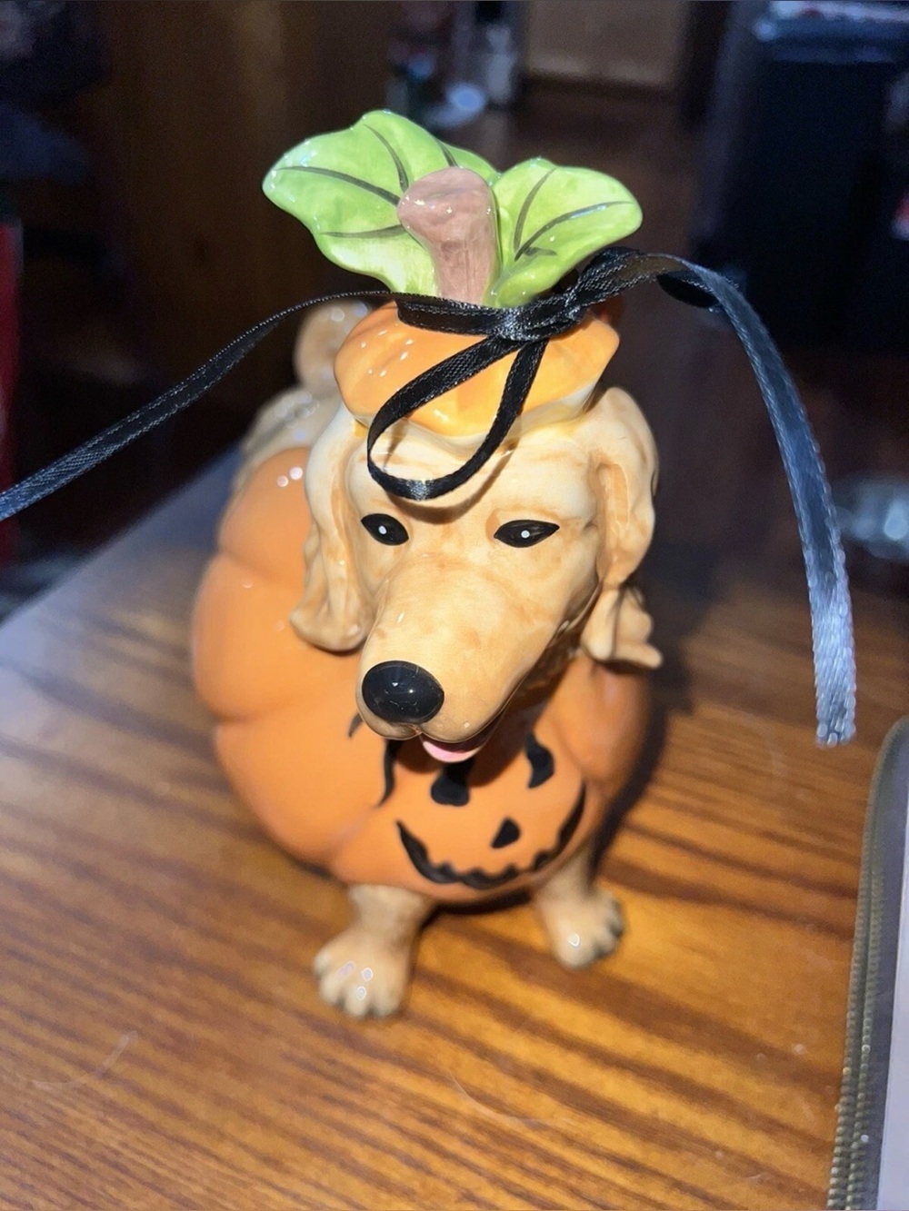 BLUE SKY Dog Halloween Golden Labrador Retriever Pumpkin Costume Figure NWT